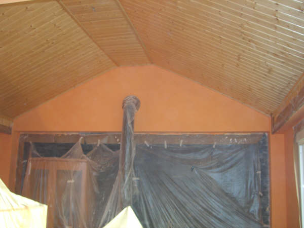 Salon pintura plastica color Naranja